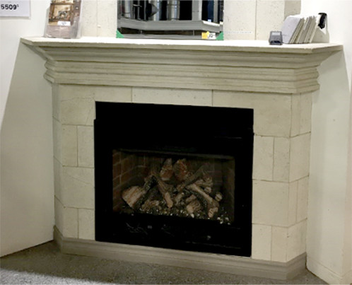 corner fireplace mantel