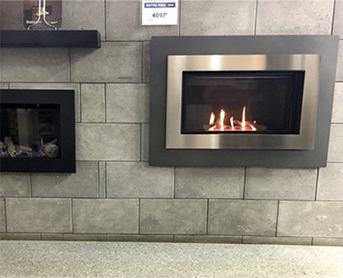 Gaz wall mount fireplace 