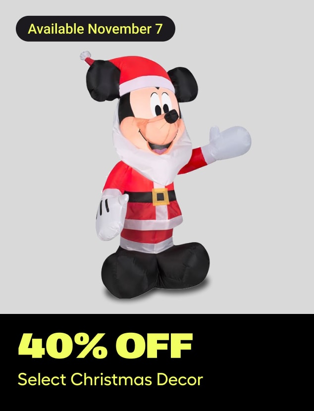 40% off 
Select Christmas Decor