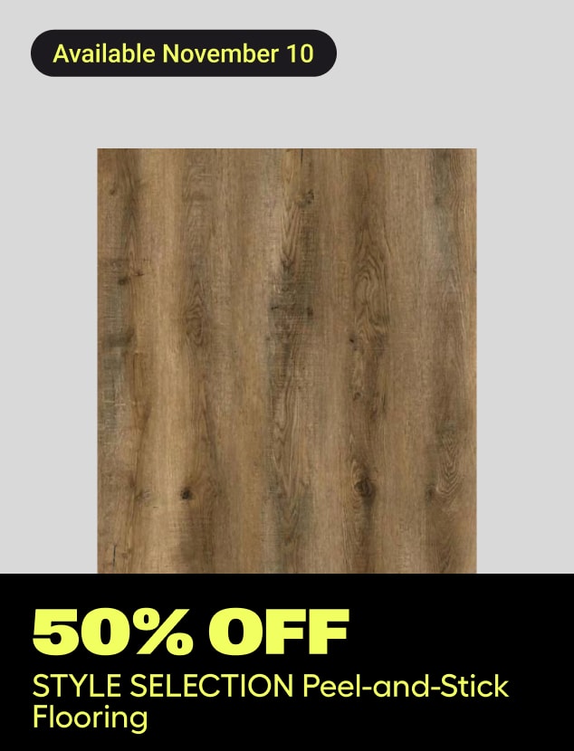 50% off
STYLE SELECTION Peel-and-Stick Flooring