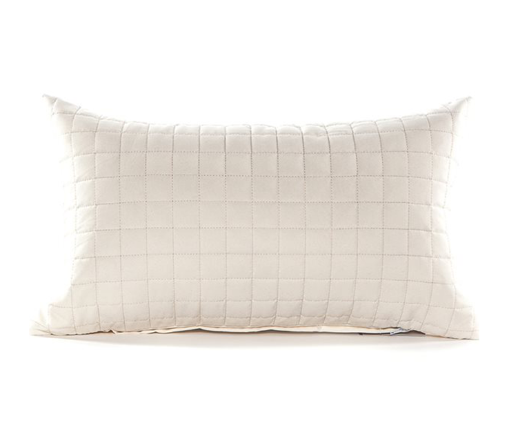 Coussin matelassé blanc crème