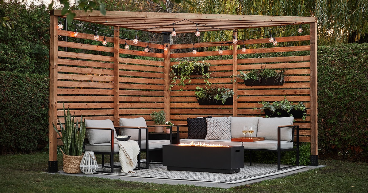 How to Build a Wooden Corner Pergola