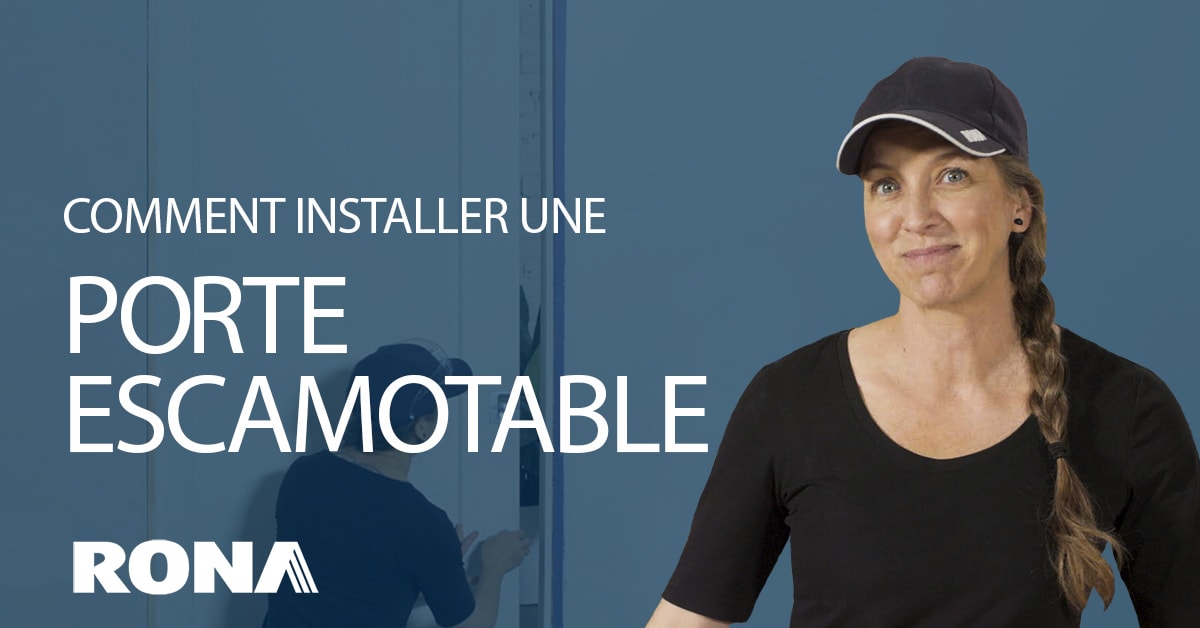 Comment installer une porte escamotable