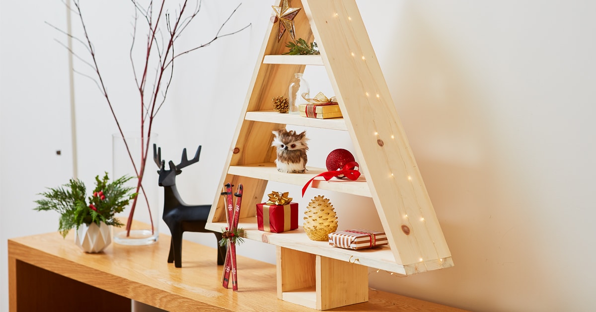 DIY Christmas Tree Shelf