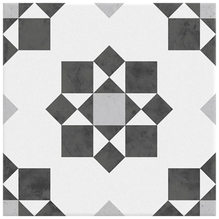 Patterned floor tile