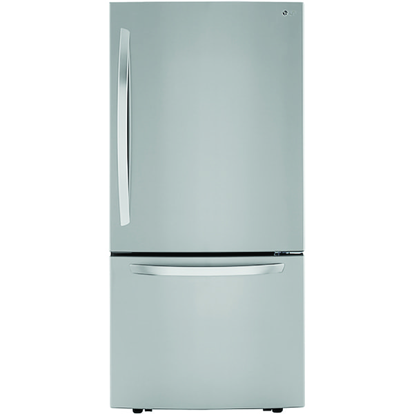 Frigo à congélateur inférieur en inox