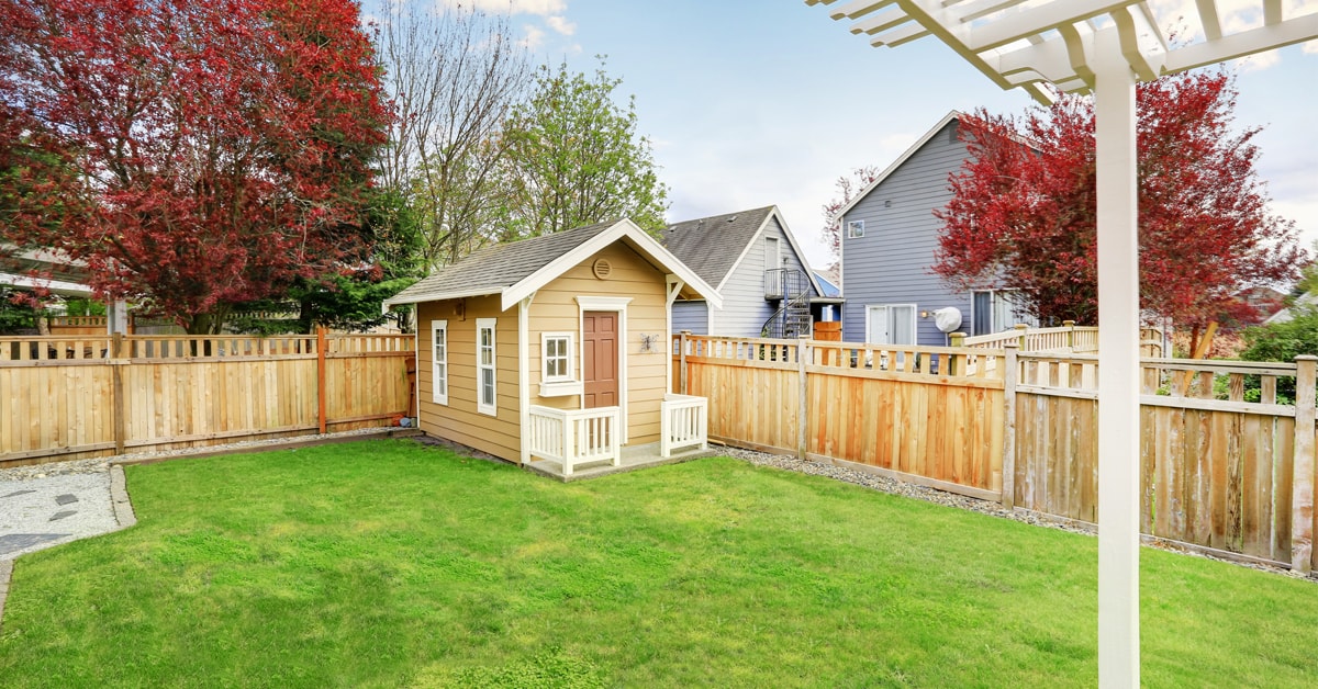 Plan a backyard storage shed