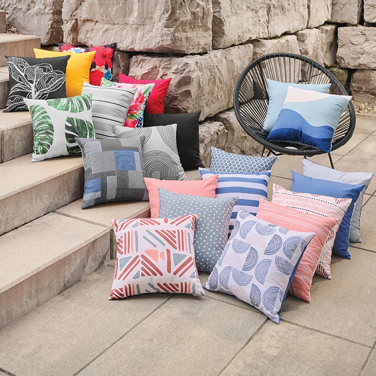 Selection of decorative cushions