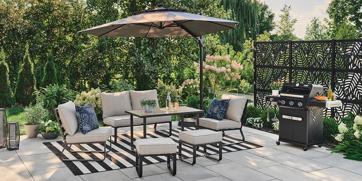 Modern patio set