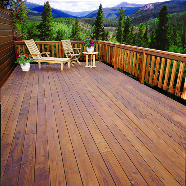 Terrasse en bois de cèdre