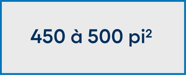 Catégorie 450 à 500 pi²