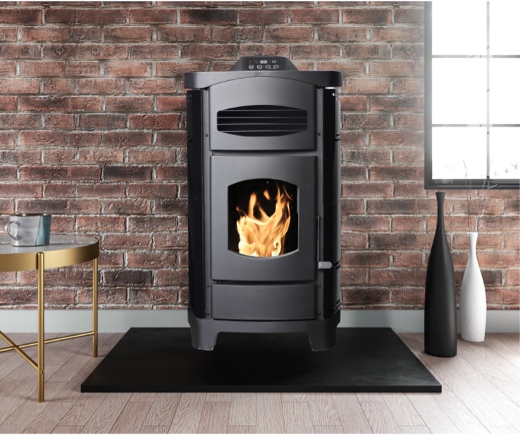 Warm up with wood stoves and pellet stoves, available at RONA