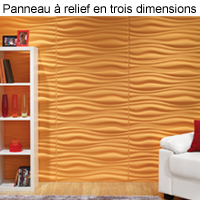 Panneau à relief en trois dimensions